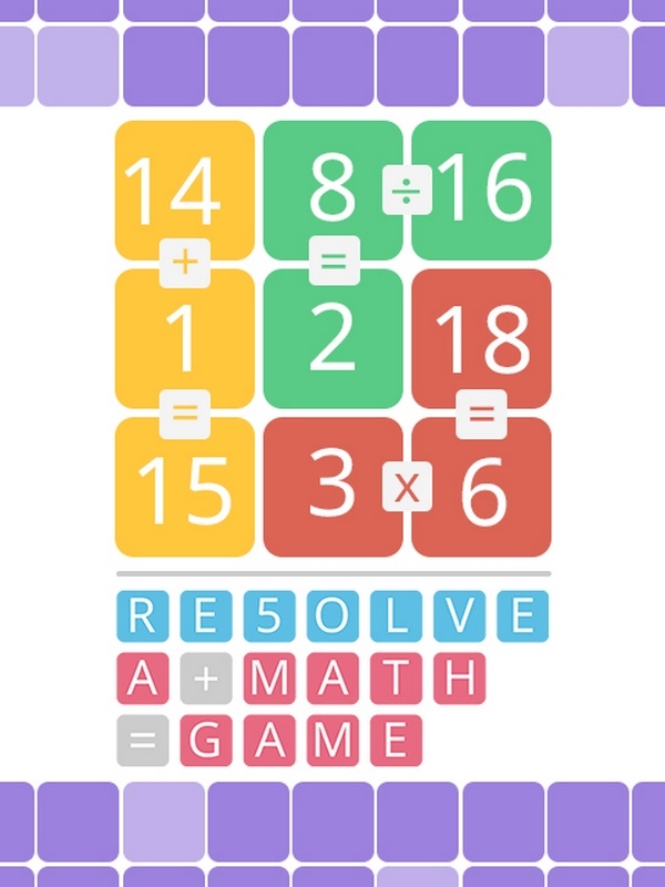 RESOLVE : jeu de math fun